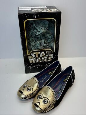 Disney Parks STAR WARS Irregular Choice C3PO Women's Loafer Shoes Size 6.5